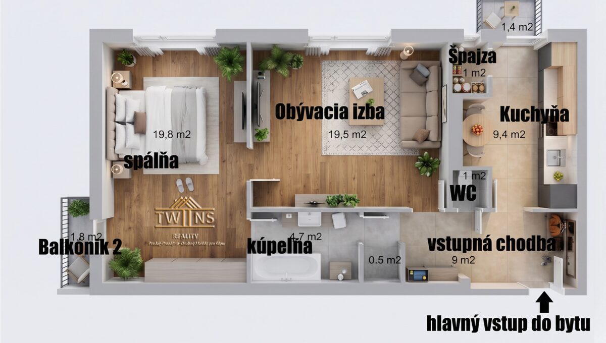 živý pôdorys Justična